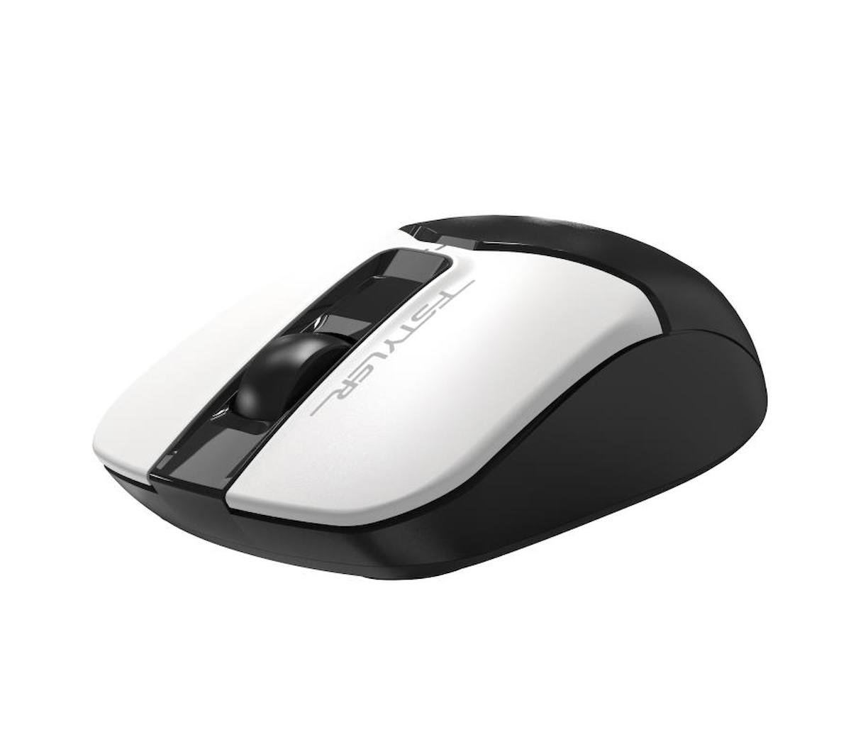 A4 Tech FFG12S Sessiz Kablosuz Beyaz - Siyah Optik Mouse