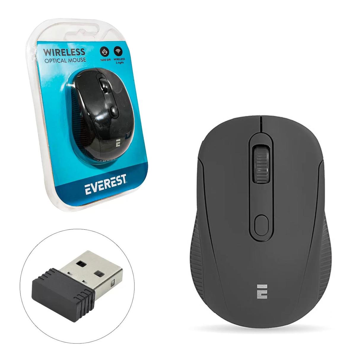 Everest SM-300 Kablosuz Siyah Optik Mouse
