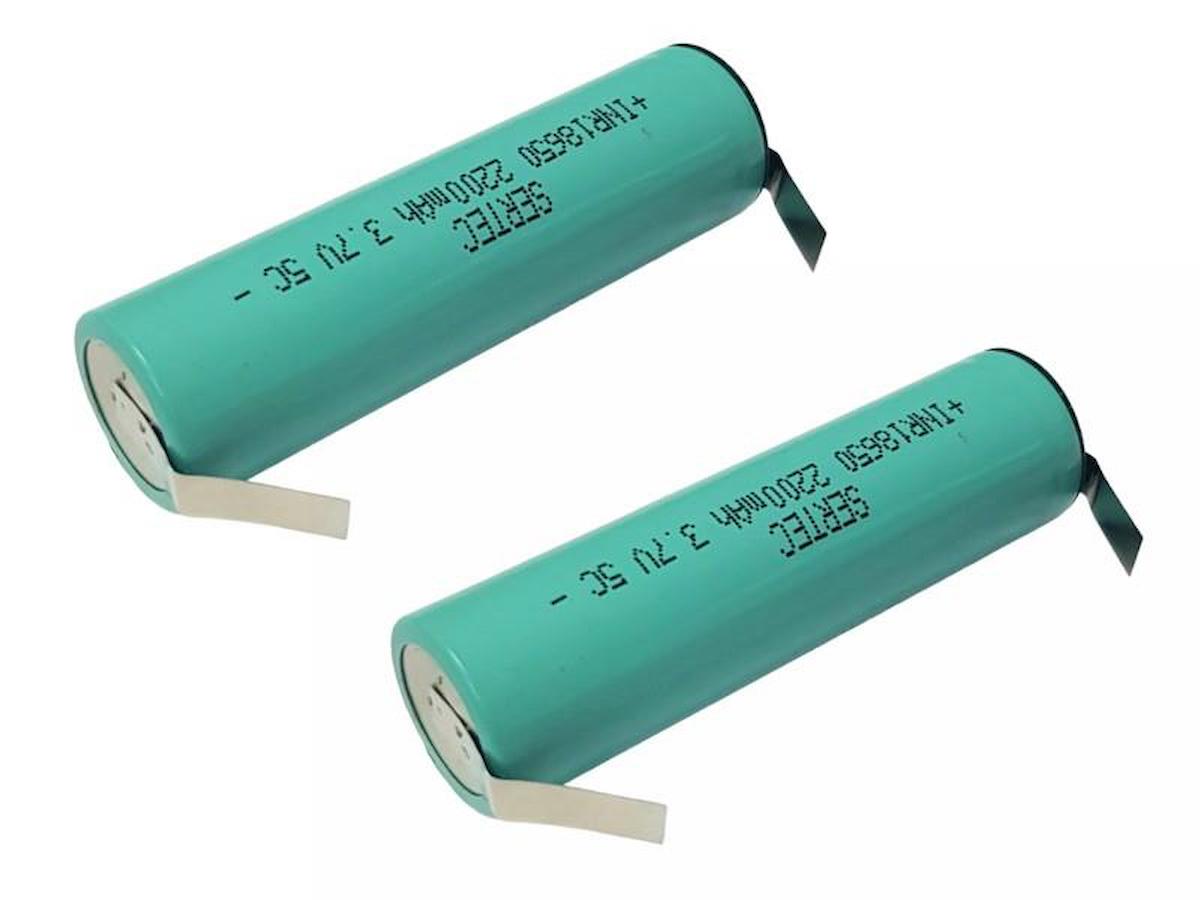 Sertec 18650 3.7 V 2200 mAh Li-ion Şarjlı Pil 2'li