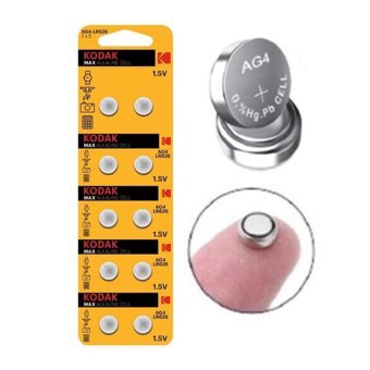 Kodak AG4 LR626 377 Sr626 1.5 V Alkalin Düğme Pil 10'lu