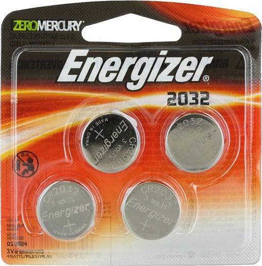 Energizer 2032 3 V Lityum Düğme Pil 4'lü