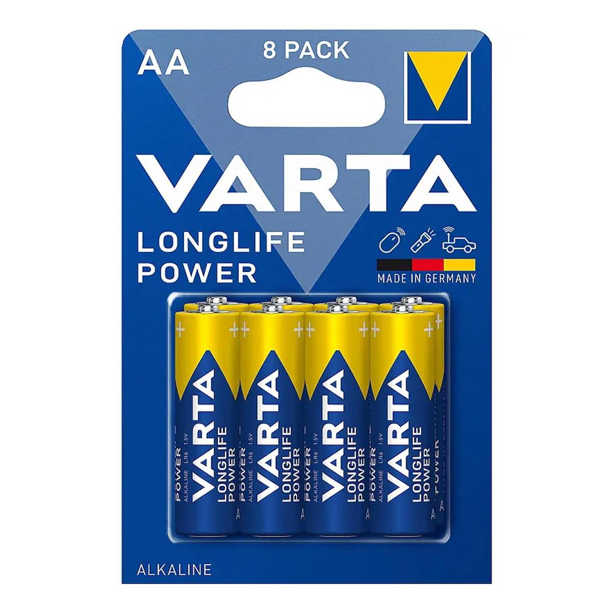 Varta LR6 1.5 V Alkalin AA / Kalem Pil 8'li