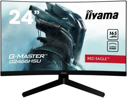 iiyama G-Master G2466HSU-B1 165 Hz 1 ms 23.6 inç FHD Kavisli Ekran VA Hoparlörlü HDMI Freesync 1920 x 1080 px LED Oyuncu Monitör
