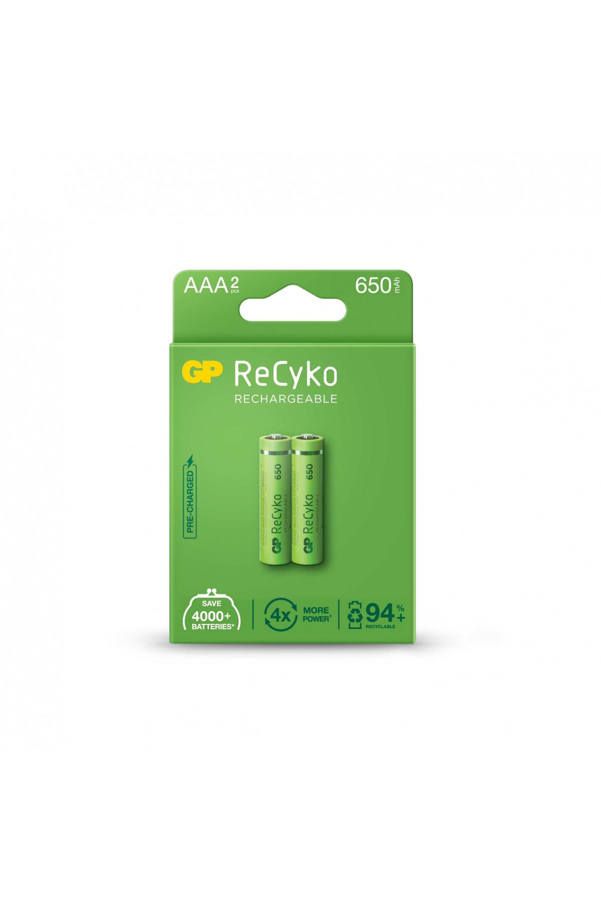 Gp 2XRC650 1.2 V 650 mAh AAA / İnce Kalem Şarjlı Pil 2'li