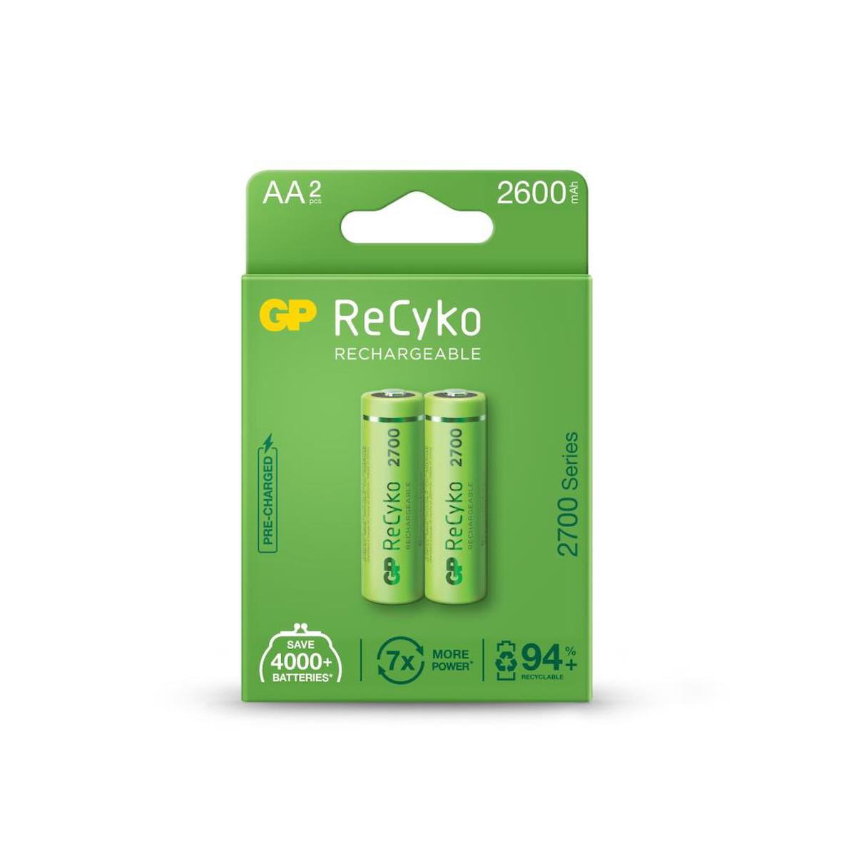 Gp 2700 1.2 V 2600 mAh Ni-Mh AA / Kalem Şarjlı Pil 2'li