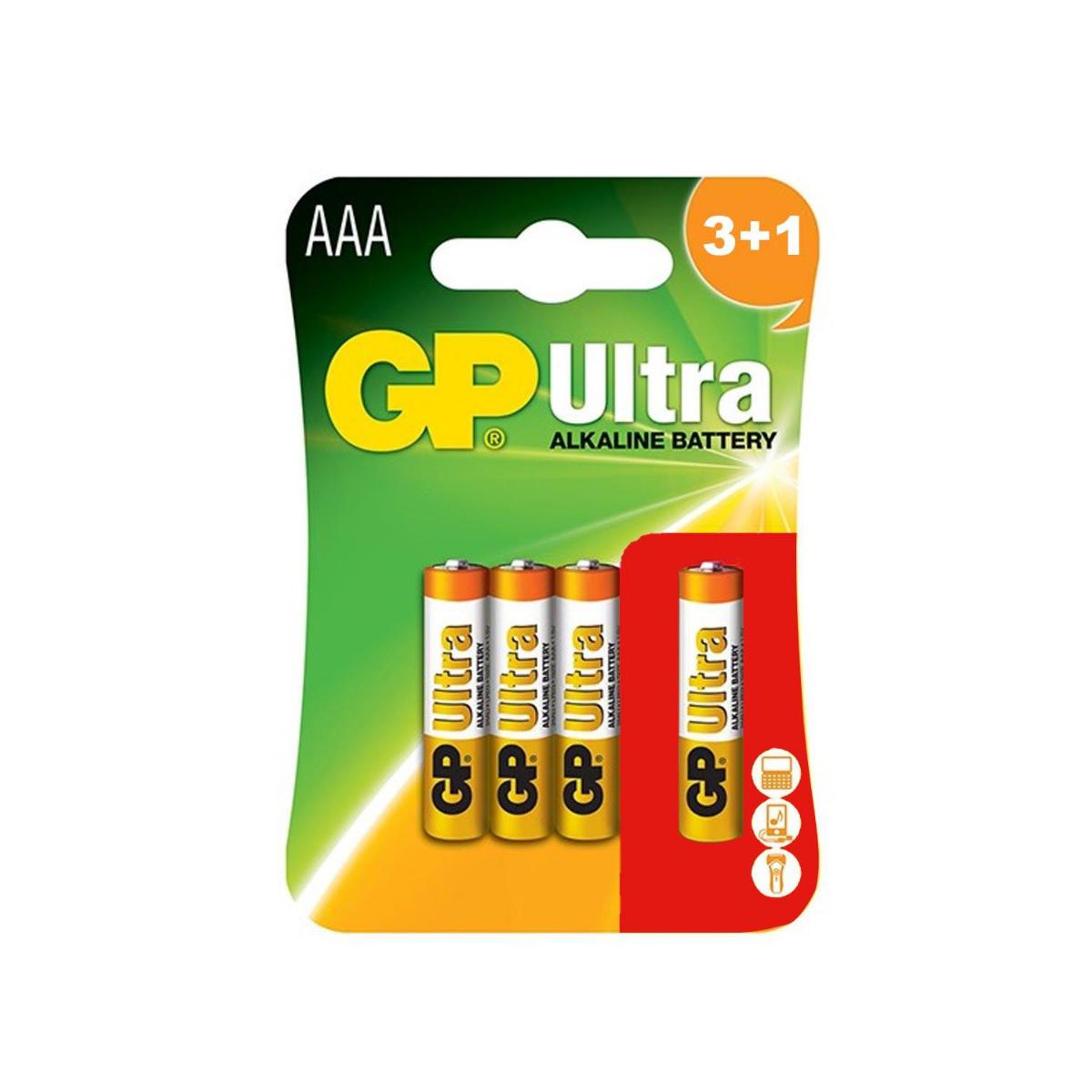 Gp 24AU3 1.5 V Alkalin AAA / İnce Kalem Pil 4'lü
