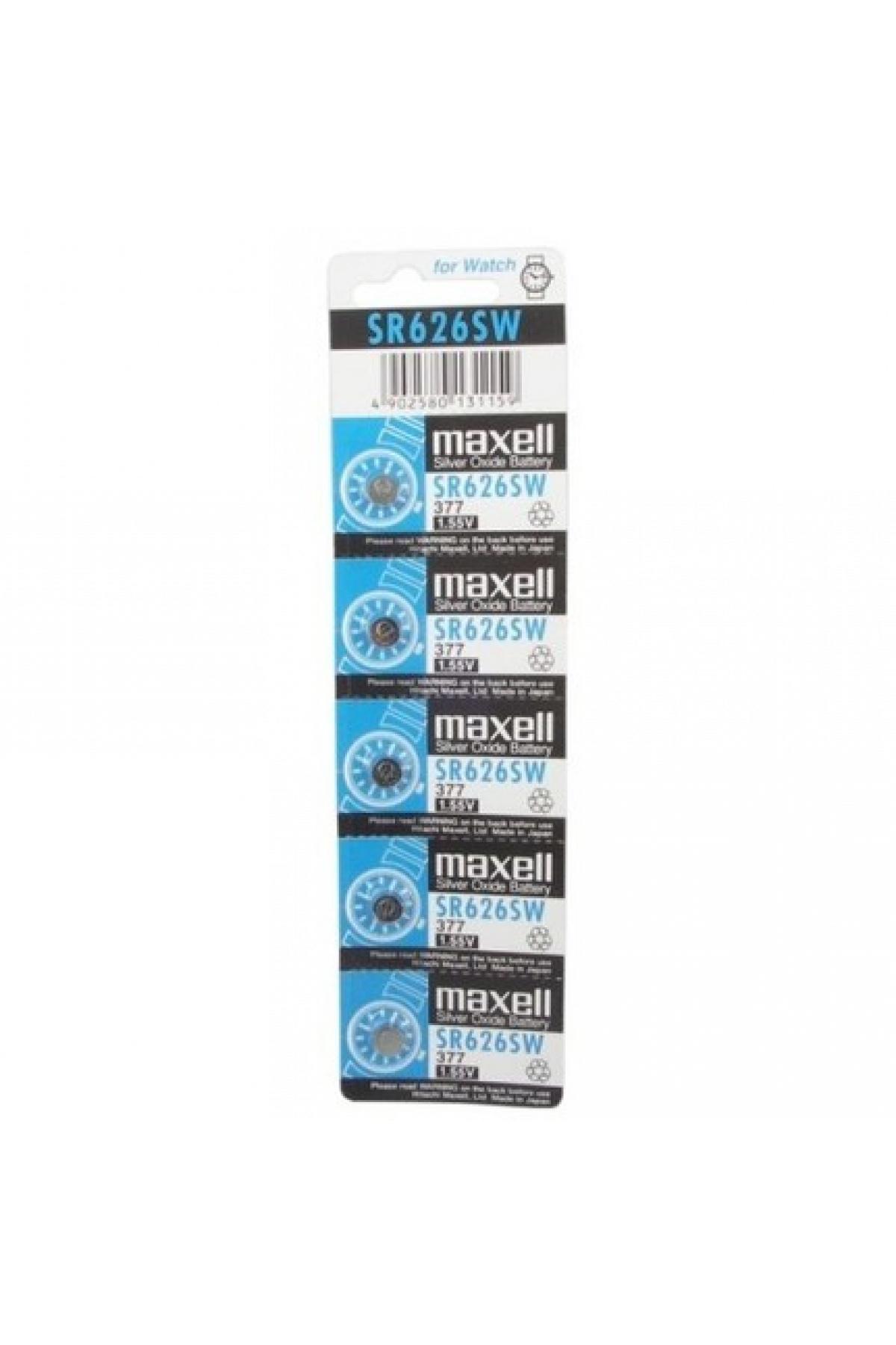 Maxell SR621SW377 1.55 V Düğme Pil 10'lu