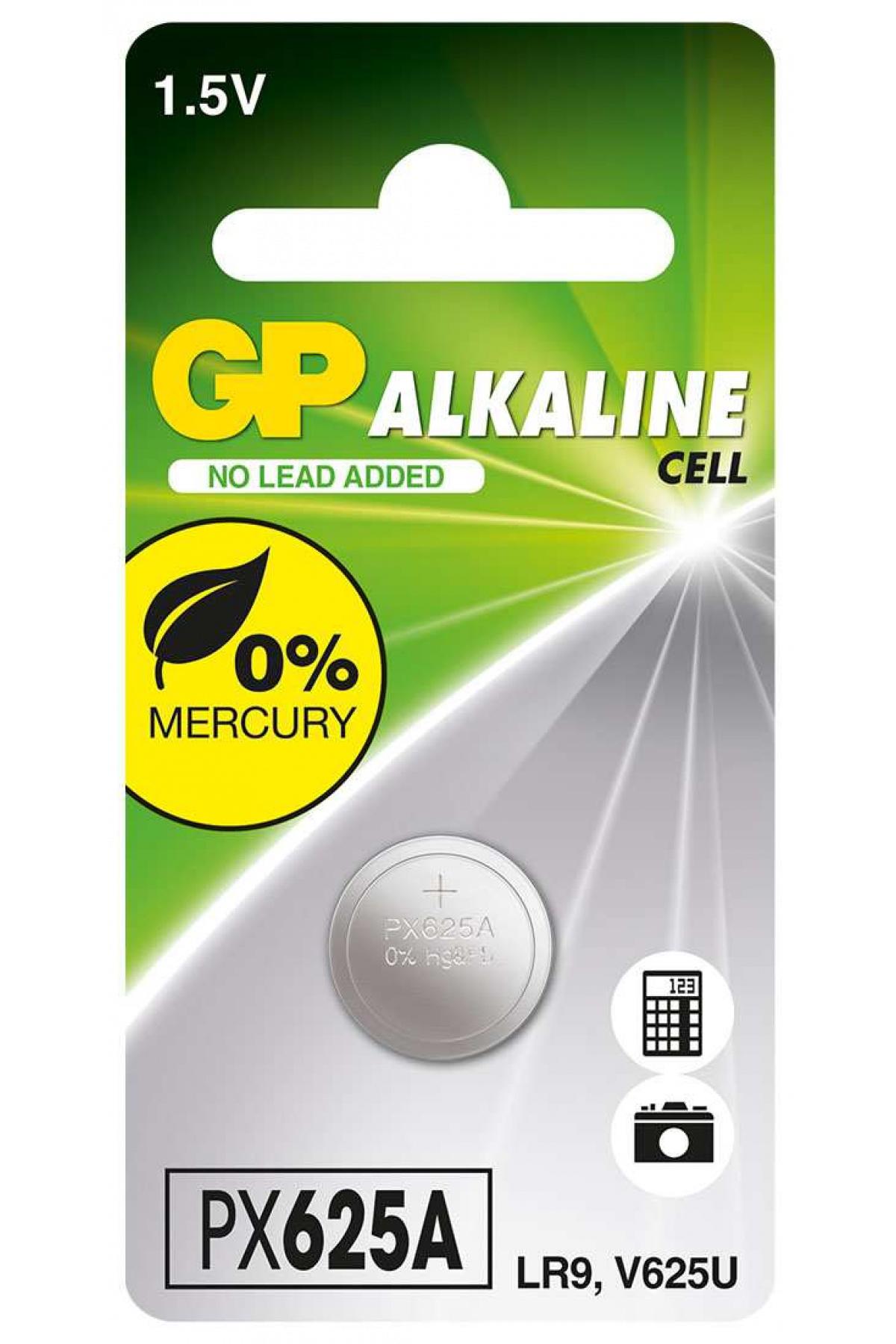 Gp PX625A2C1LR9 1.5 V Alkalin Düğme Pil