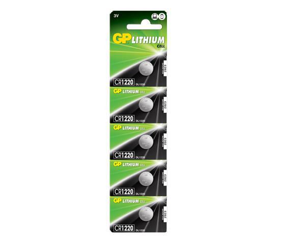 GP Cr1220 3 V Lityum Düğme Pil 5'li