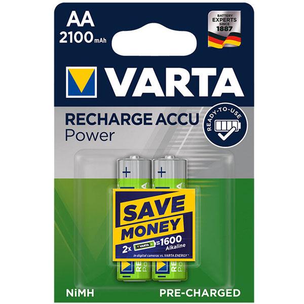 Varta 1.2 V 2100 mAh Ni-Mh AA / Kalem Şarjlı Pil 2'li