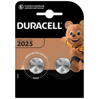 Duracell CR2025 3 V Lityum Düğme Pil 2'li