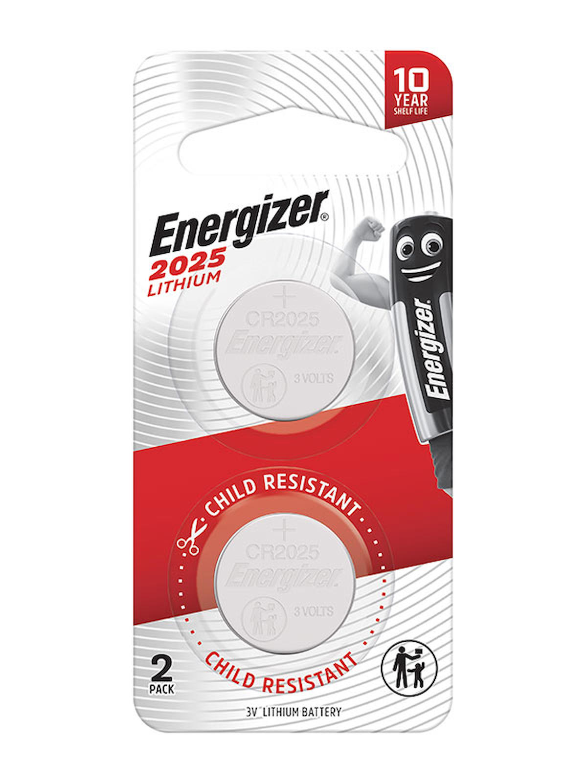 Energizer CR2025 3 V Lityum Düğme Pil 2'li