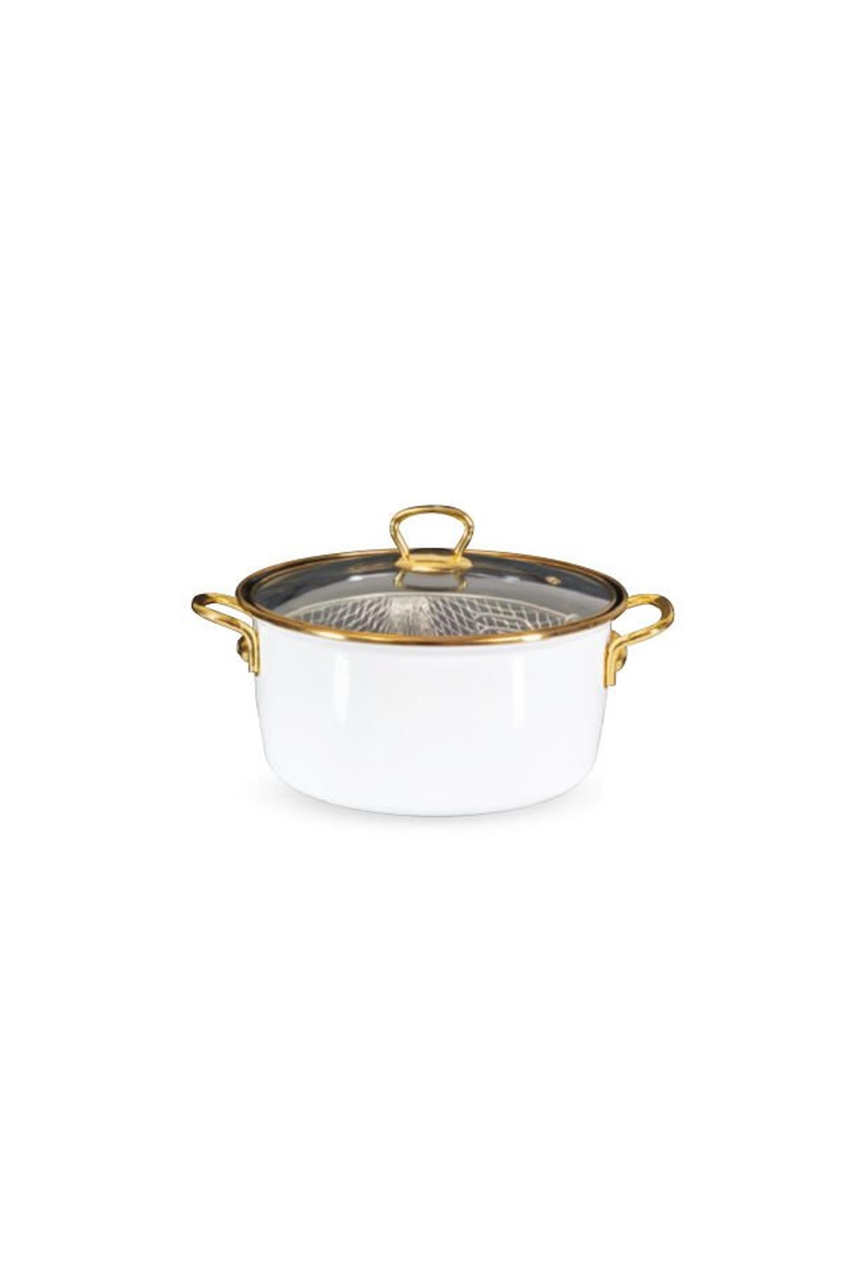 Gold Kitchen Emaye 22 cm Emaye Kızartma Tenceresi