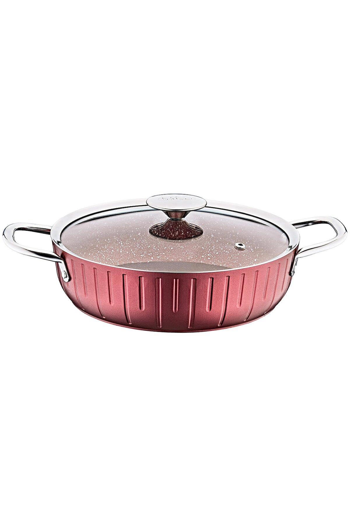 Oms Colonna 24 cm Granit Basık Tencere