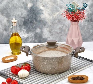 Bersachef Panamera Granit 24 cm Granit Derin Tencere