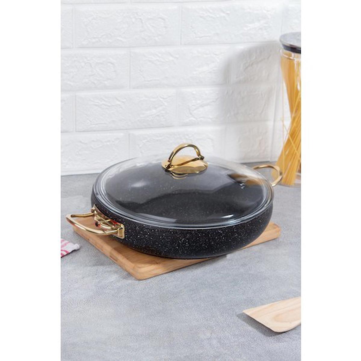 Acar Pn-22-0300/6 28 cm Granit Basık Tencere