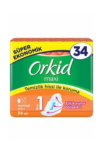 Orkid Maxi İnce 34'lü Hijyenik Ped 1 Adet