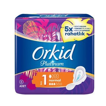 Orkid Platinum İnce 8'li Hijyenik Ped 10 Adet