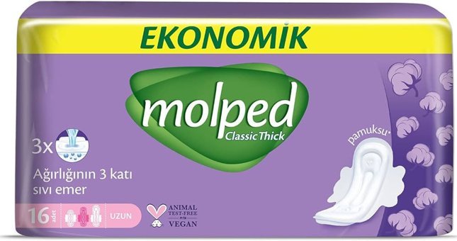 Molped İnce 16'lı Hijyenik Ped 1 Adet