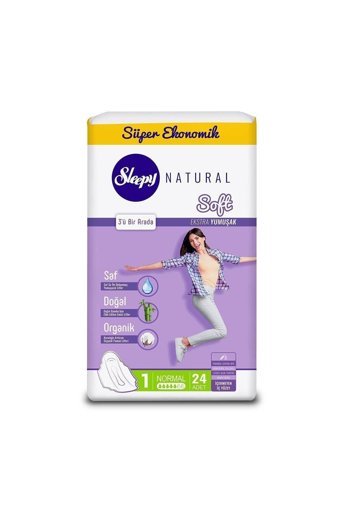 Sleepy Natural Soft Extra Organik İnce 24'lü Hijyenik Ped 1 Adet