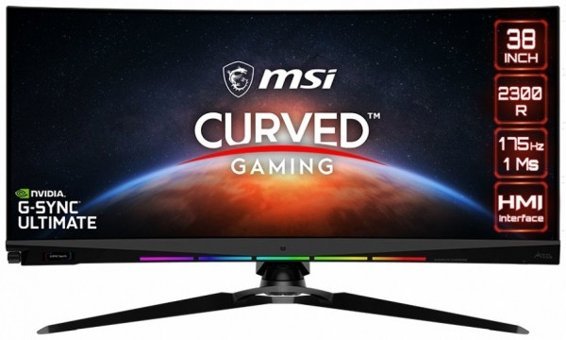 MSI Optix MEG381CQR 175 Hz 1 ms 37.5 inç WQHD+ Kavisli Ekran IPS HDMI G-Sync 3840 x 1600 px LED Oyuncu Monitör