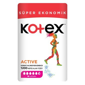 Kotex Active İnce 16'lı Hijyenik Ped 1 Adet