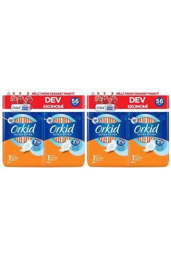 Orkid Ultra Extra İnce 56'lı Hijyenik Ped 2 Adet