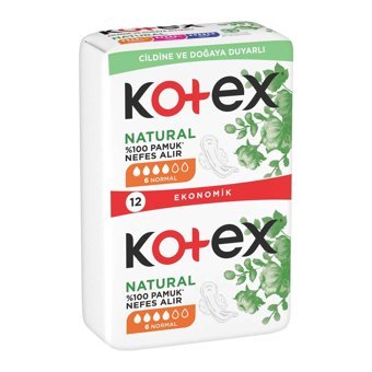 Kotex Natural Ultra Organik İnce 12'li Hijyenik Ped 1 Adet