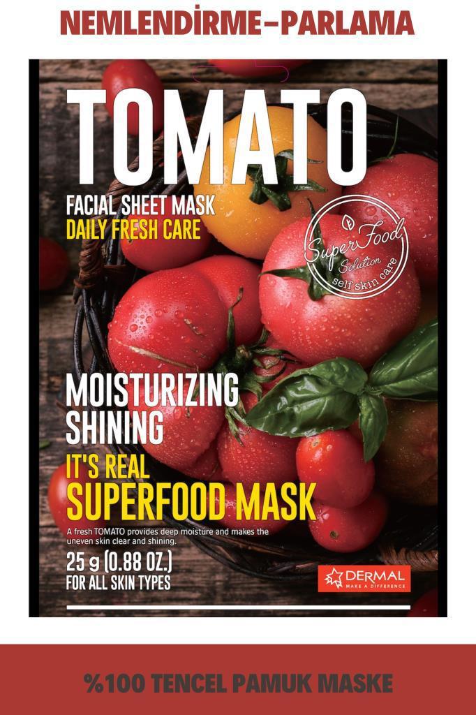 Dermal It's Real Superfood Nemlendirici Kağıt Yüz Maskesi 23 gr