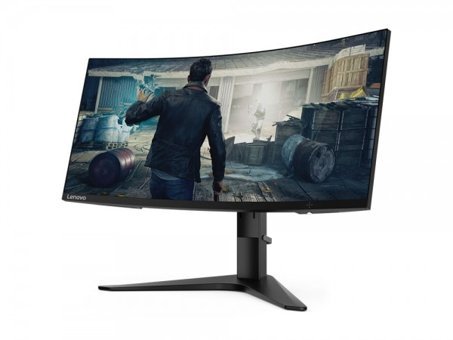 Lenovo G34W-10 144 Hz 1 ms 34 inç UWQHD Kavisli Ekran Kavisli Ekran VA HDMI Freesync 3440 x 1440 px LED Oyuncu Monitör
