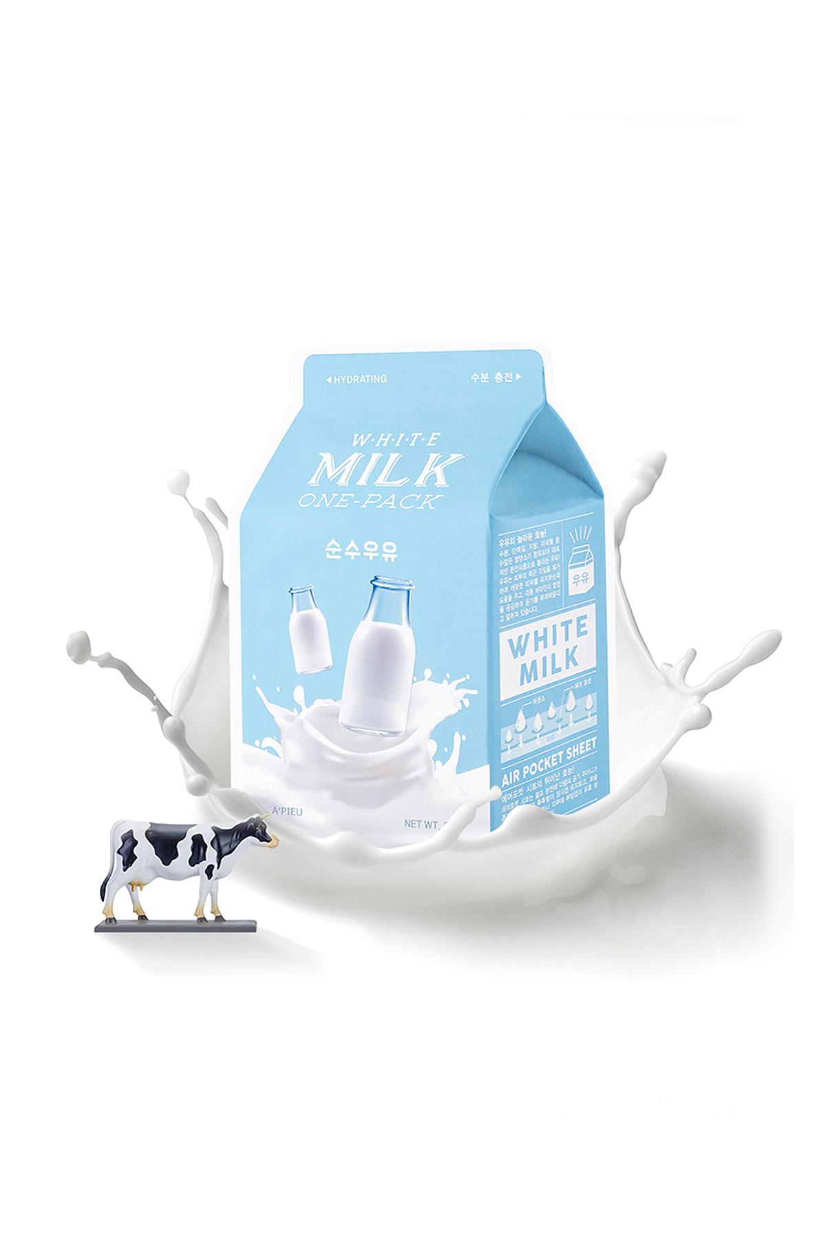 Apieu Milk One Pack Nemlendirici Kağıt Yüz Maskesi 1 Adet