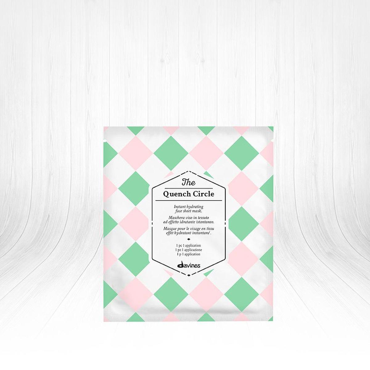 Davines The Quench Circle Aloe Veralı Nemlendirici Kağıt Yüz Maskesi 50 ml
