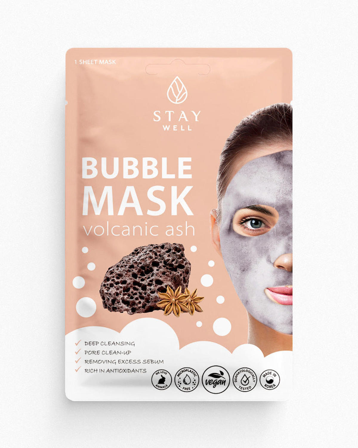 Staywell Bubble Kağıt Yüz Maskesi 20 gr