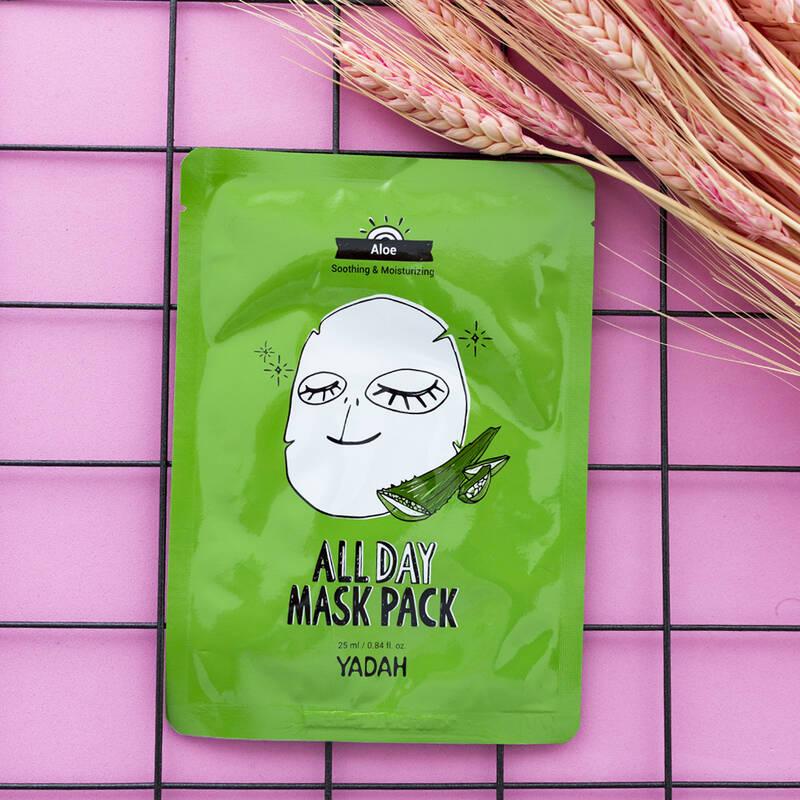 Yadah All Day Pack Aloe Veralı Nemlendirici Kağıt Yüz Maskesi 25 gr