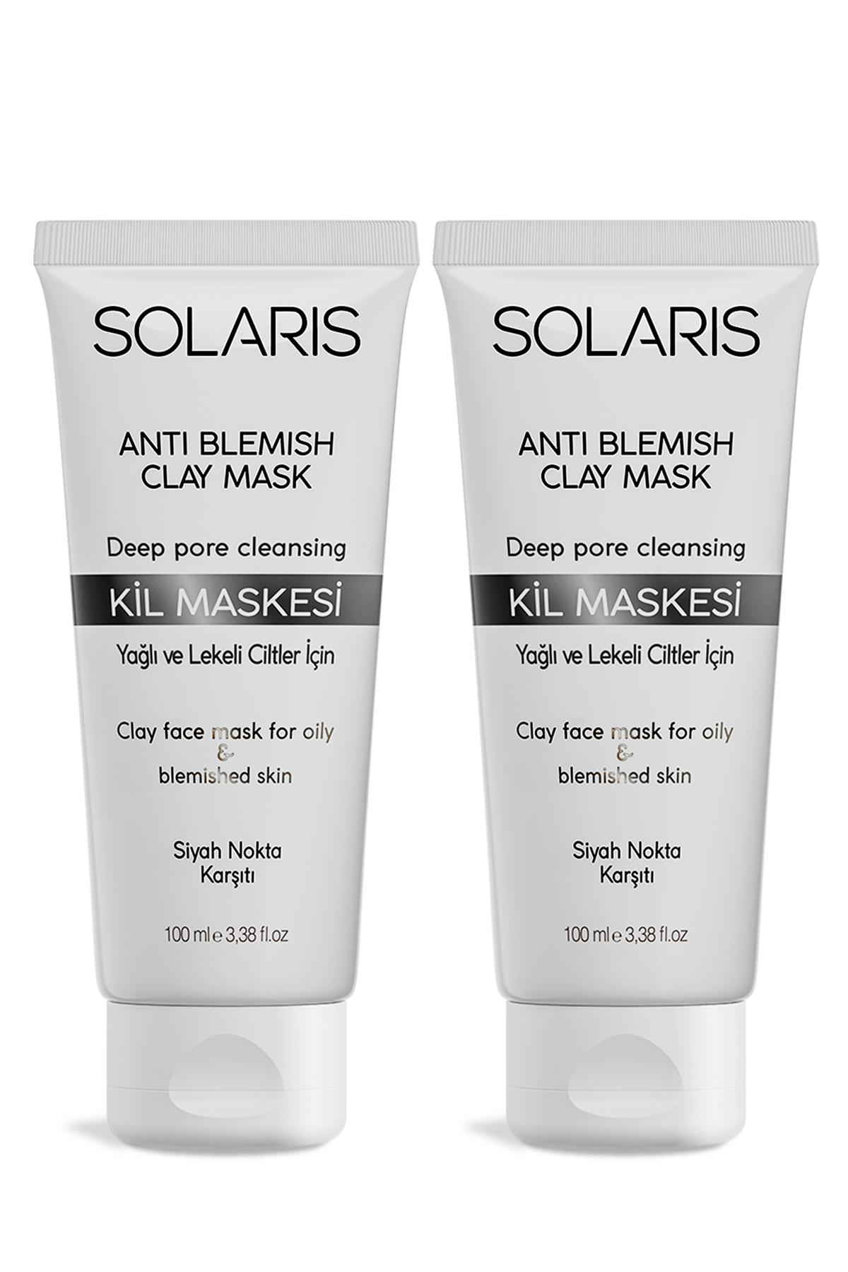 Solaris Anti Blemish Clay Killi Yüz Maskesi 2x100 ml