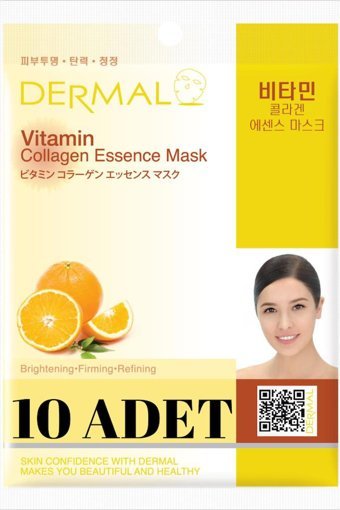 Dermal Collagen Essence Kağıt Yüz Maskesi 10 Adet