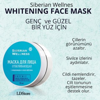Siberian Wellness Whitening Face Krem Yüz Maskesi 50 ml