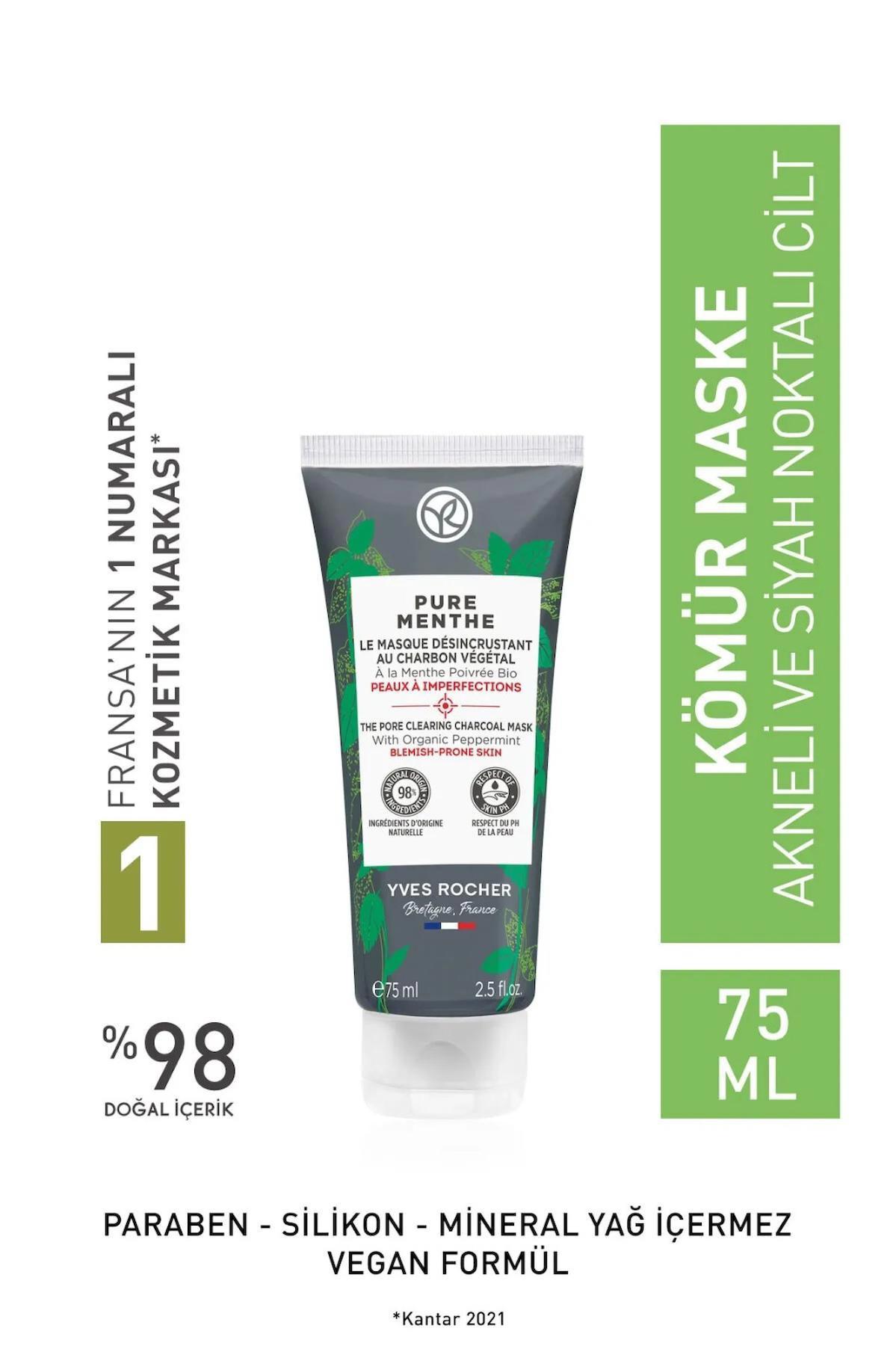 Yves Rocher Pure Menthe Krem Yüz Maskesi 75 ml