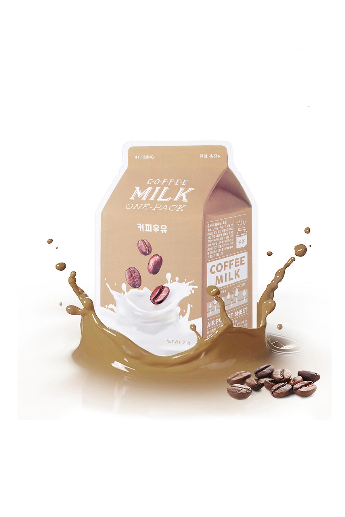 Apieu Milk One Pack Kahve Kağıt Yüz Maskesi 21 gr
