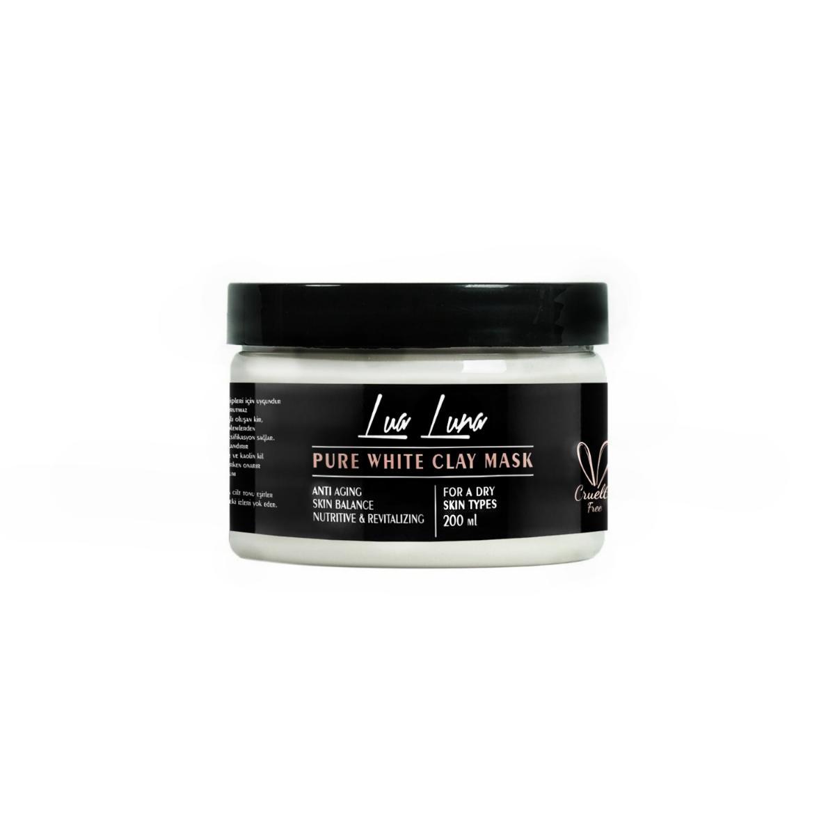 Lua Luna Pure White Clay Killi Krem Yüz Maskesi 200 ml