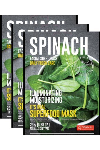 Dermal It's Real Superfood Nemlendirici Kağıt Yüz Maskesi 3x25 gr