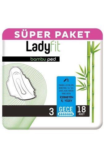 Ladyfit Bambu İnce 18'li Hijyenik Ped 1 Adet