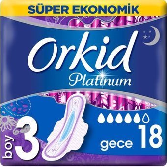 Orkid Platinum İnce 18'li Hijyenik Ped 1 Adet