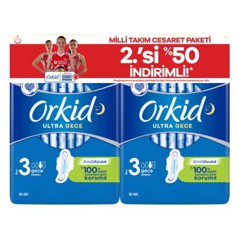 Orkid Ultra Extra İnce 18'li Hijyenik Ped 2 Adet