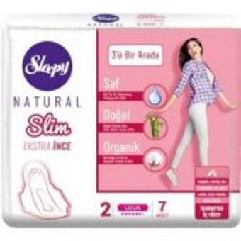 Sleepy Natural Slim Ekstra Organik İnce 7'li Hijyenik Ped 1 Adet