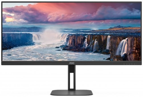 AOC U34V5C/BK 100 Hz 1 ms 34 inç UWQHD VA Hoparlörlü HDMI Freesync 3440 x 1440 px LED Oyuncu Monitör