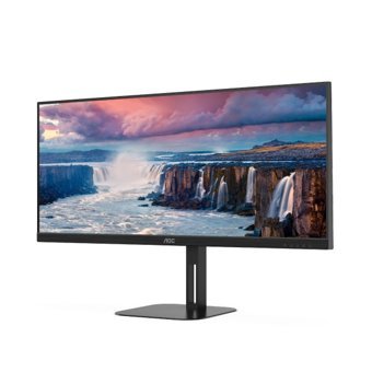 AOC U34V5C/BK 100 Hz 1 ms 34 inç UWQHD VA Hoparlörlü HDMI Freesync 3440 x 1440 px LED Oyuncu Monitör