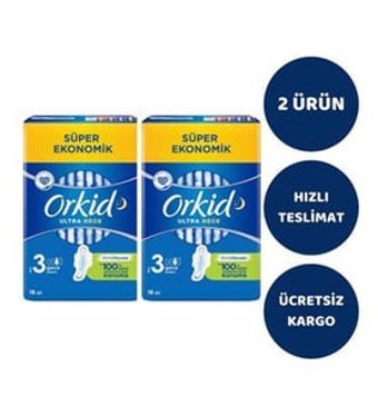 Orkid Ultra İnce 18'li Hijyenik Ped 2 Adet