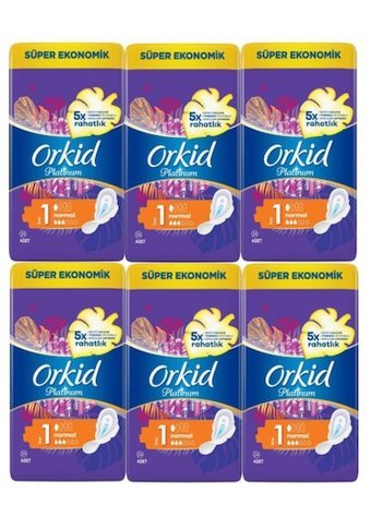 Orkid Platinum İnce 24'lü Hijyenik Ped 6 Adet