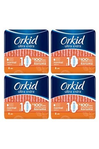 Orkid Ultra Extra İnce 8'li Hijyenik Ped 4 Adet